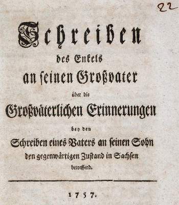 Bild Nr.3: 141-2183 (Hertzberg,E.F.v.).: (Deutschland, Siebenjähriger Krieg, Vier Schriften)