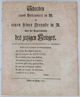Bild Nr.22: 141-2184 (Heyne,C.G.).: (Deutschland, Siebenjähriger Krieg, Vier Schriften)