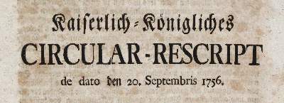 Bild Nr.1: 141-2185 Kaiserlich-Königliches: (Deutschland, Siebenjähriger Krieg, Vier Schriften)