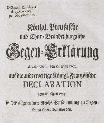 Bild Nr.1: 141-2191 (Plotho,E.C.v.).: (Deutschland, Siebenjähriger Krieg, Vier Schriften)