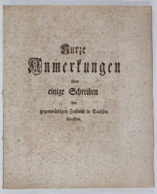 Bild Nr.21: 141-2195 Unpartheiische Gedanken: (Deutschland, Siebenjähriger Krieg, Vier Schriften)