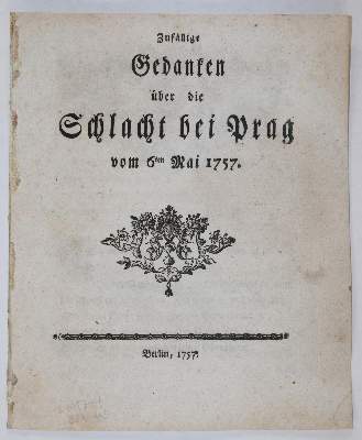 Bild Nr.1: 141-2199 Zufällige Gedanken: (Deutschland, Siebenjähriger Krieg, Vier Schriften)