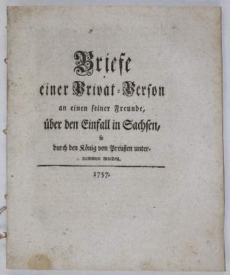 Bild Nr.23: 141-2199 Zufällige Gedanken: (Deutschland, Siebenjähriger Krieg, Vier Schriften)