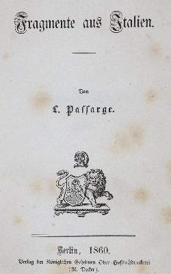 Bild Nr.1: 141-2267 Passarge,L.: (Italien)