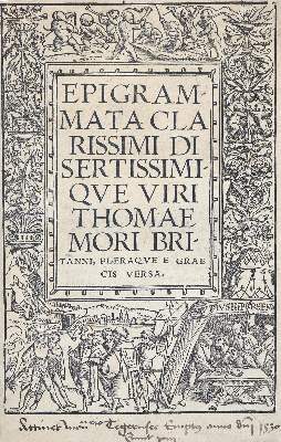 Bild Nr.1: 141-231 Morus,Th.: (Alte Drucke, Handschriften und Theologie)