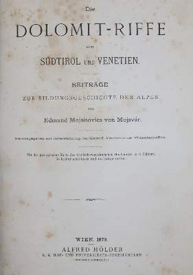 Bild Nr.4: 141-2313 Mojsisovics von Mjosvár,E.: (Verschiedene Länder - Varia, Alpen und Alpinismus)