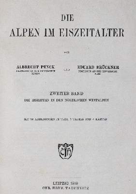 Bild Nr.1: 141-2314 Penck,A. u. E.Brückner.: (Verschiedene Gebiete - Varia, Alpen und Alpinismus)