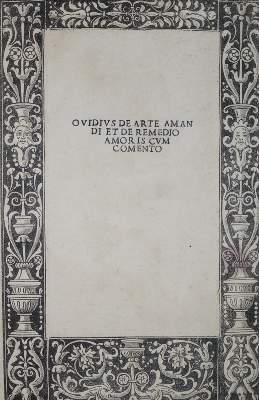 Bild Nr.1: 141-243 Ovidius,N.P.: (Alte Drucke, Handschriften und Theologie)
