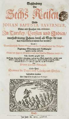 Bild Nr.2: 141-2439 Tavernier,J.B.: (Verschiedene Länder - Geschichte)