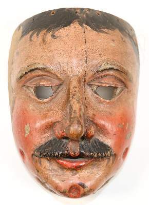 Bild Nr.1: 141-2484 Holzmaske, Larve: (Varia)