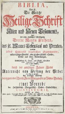 Bild Nr.1: 141-26 Biblia germanica.: (Bibeln)