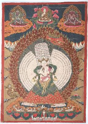 Bild Nr.1: 141-2624 Thangka der: (Asiatika, Thangkas)