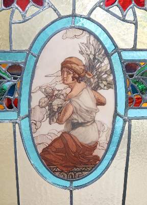 Bild Nr.2: 141-2644 Bedeutender Jugendstil Paravent.: (Möbel)