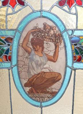 Bild Nr.6: 141-2644 Bedeutender Jugendstil Paravent.: (Möbel)