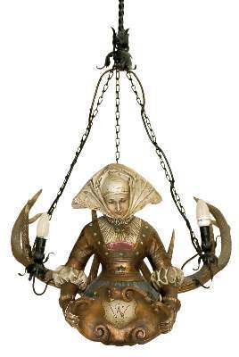 Bild Nr.1: 141-2654 Lüsterweibchen 1909.: (Möbel, Lampen)