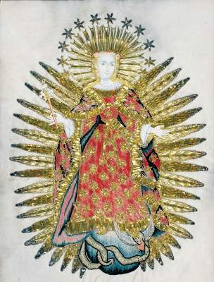 Bild Nr.1: 141-2762 Maria Immaculata im Strahlenmantel.: (Religiöse Volkskunst)