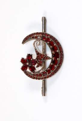 Bild Nr.1: 141-2783 Granatbrosche: (Schmuck, Broschen)