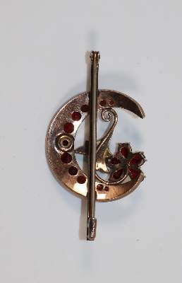 Bild Nr.2: 141-2783 Granatbrosche: (Schmuck, Broschen)