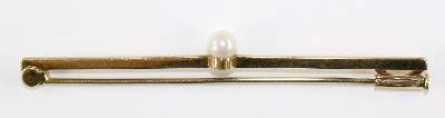 Bild Nr.2: 141-2788 Stabbrosche mit Perle.: (Schmuck, Broschen)