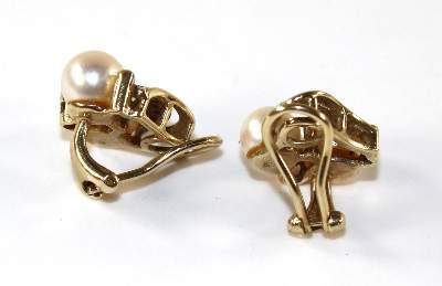 Bild Nr.2: 141-2820 Ohrclips Perlen: (Schmuck, Ohrringe)
