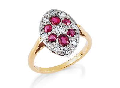 Bild Nr.1: 141-2841 Rubinring.: (Schmuck, Ringe)
