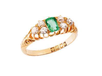 Bild Nr.1: 141-2844 Smaragdring.: (Schmuck, Ringe)