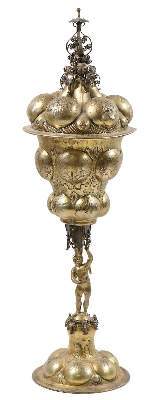 Bild Nr.1: 141-2858 Bedeutender Ananaspokal.: (Silber)