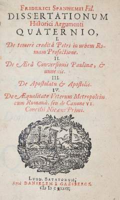 Bild Nr.1: 141-297 Spanheim,F.: (Alte Drucke, Handschriften und Theologie)