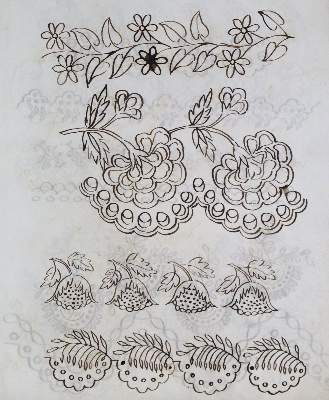 Bild Nr.1: 141-3111 Zeichenheft: (Varia, Pflanzenornamente)