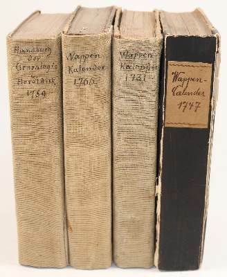 Bild Nr.4: 141-341 Geschichts- Geschlechts- und Wappen-Calender,: (Genealogie und Heraldik)