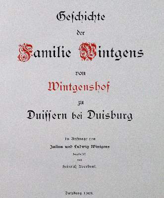 Bild Nr.1: 141-347 Averdunk,H.: (Genealogie und Heraldik, Wintgens)