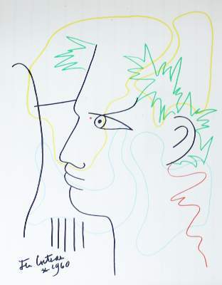 Bild Nr.1: 141-3557 Cocteau, Jean: (Künstlergraphik)