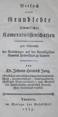 Bild Nr.1: 141-358 Jung-(Stilling),J.H.: (Wirtschaft)