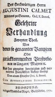 Bild Nr.2: 141-377 Calmet,A.: (Grenzwissenschaften und Okkultismus)