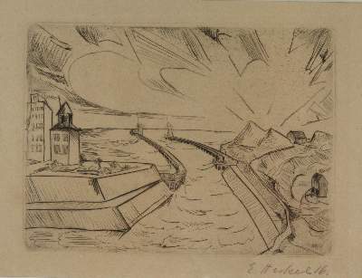 Bild Nr.2: 141-3785 Heckel, Erich: (Künstlergraphik)