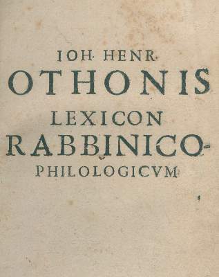Bild Nr.2: 141-396 Otho,J.H.: (Judaica)