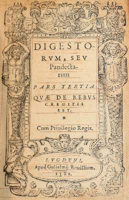 Bild Nr.1: 141-404 Digestorum,: (Juridica und Kriminologie)