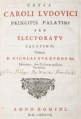 Bild Nr.1: 141-45 (Blarer,J.C.).: (Alte Drucke, Handschriften und Theologie)
