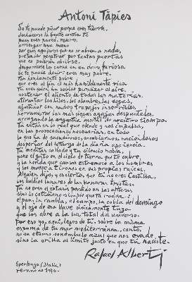 Bild Nr.45: 141-4502 Alberti,R.: (Künstlergraphik, Tapies)