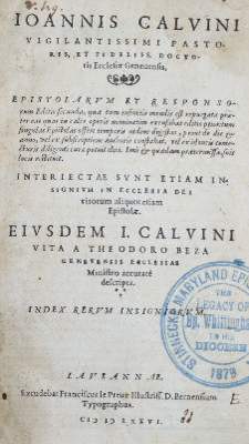 Bild Nr.1: 141-59 Calvin,J.: (Alte Drucke, Handschriften und Theologie)