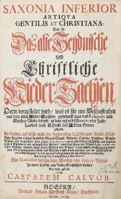 Bild Nr.1: 141-61 Calvör,C.: (Alte Drucke, Handschriften und Theologie)
