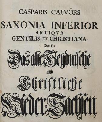 Bild Nr.31: 141-61 Calvör,C.: (Alte Drucke, Handschriften und Theologie)