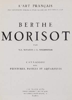 Bild Nr.1: 141-711 Bataille,M.-L. u. G.Wildenstein.: (Morisot)