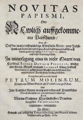 Bild Nr.1: 141-87 Du Moulin,P.: (Alte Drucke, Handschriften und Theologie)