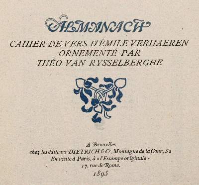 Bild Nr.1: 141-983 Verhaeren,E.: (Almanache)