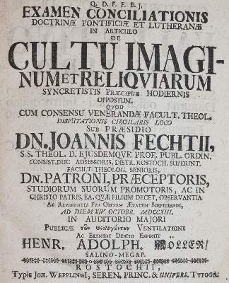 Bild Nr.3: 141-99 Fecht,J.: (Alte Drucke, Handschriften und Theologie)