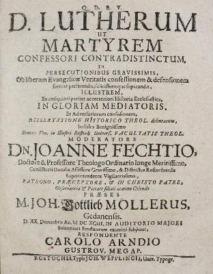 Bild Nr.4: 141-99 Fecht,J.: (Alte Drucke, Handschriften und Theologie)