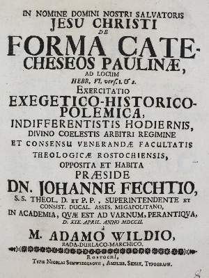 Bild Nr.8: 141-99 Fecht,J.: (Alte Drucke, Handschriften und Theologie)