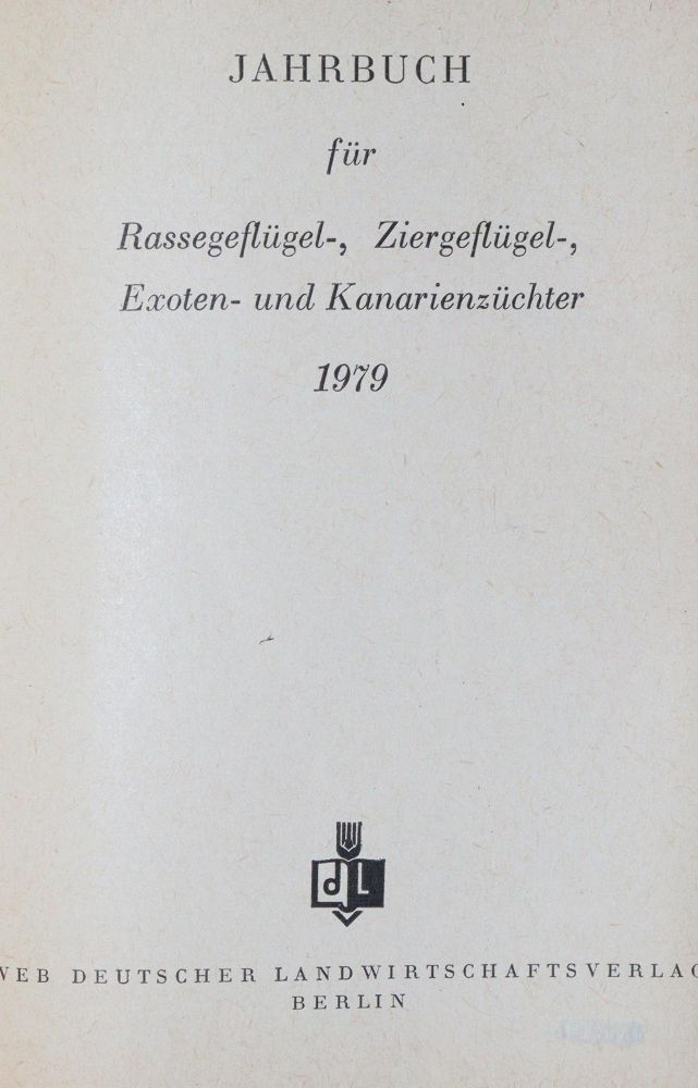 Große Abbildung Nr.1: 142-1000 Jahrbuch: (Land- und Forstwirtschaft, Tierhaltung, Geflügel)