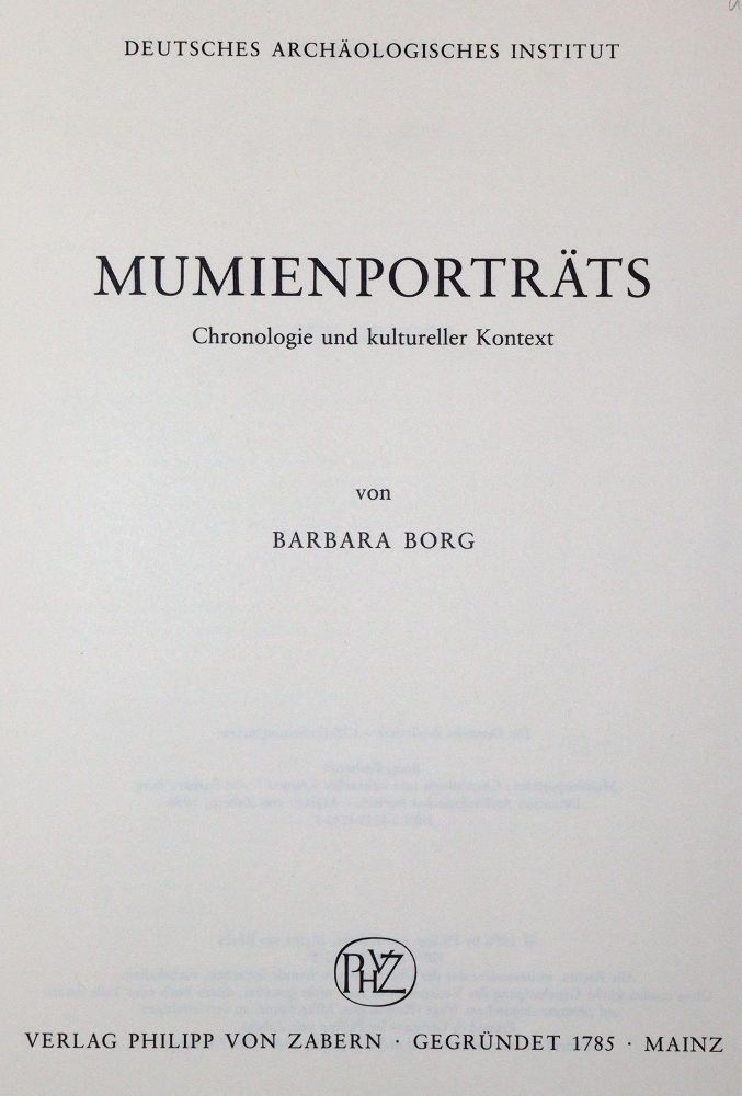 Große Abbildung Nr.1: 142-1010 Borg,B.: (Archäologie)